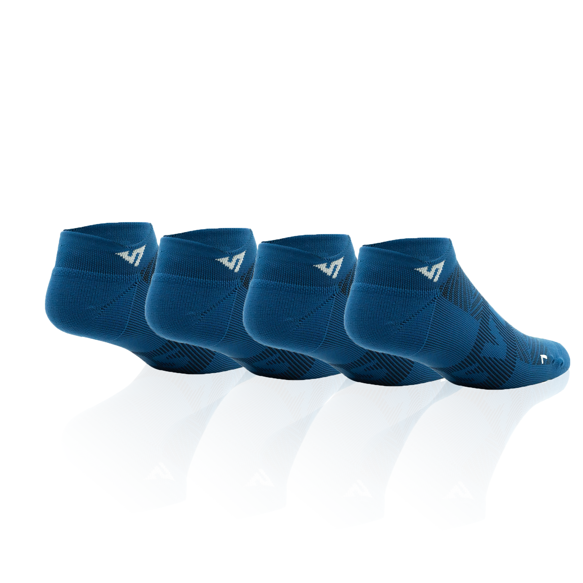 Blue Velocity Trainer Socks Bundle (4 Pack)