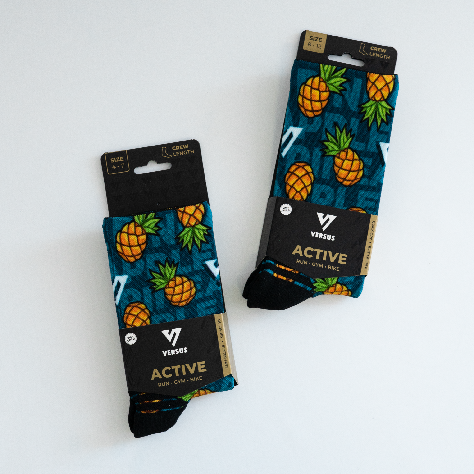 Pineapple Active Crew Socks