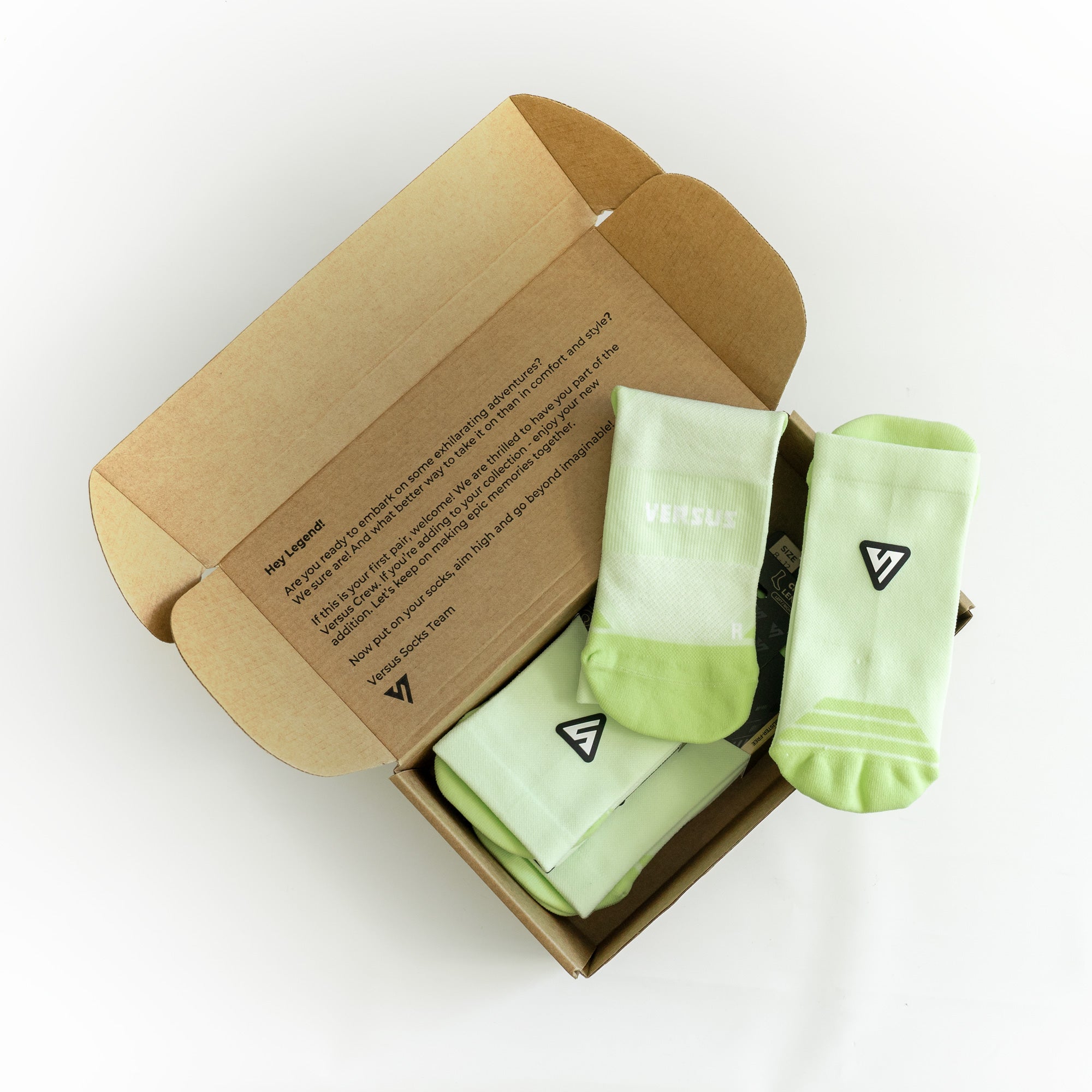 Classic Lime Active Crew Tab Socks