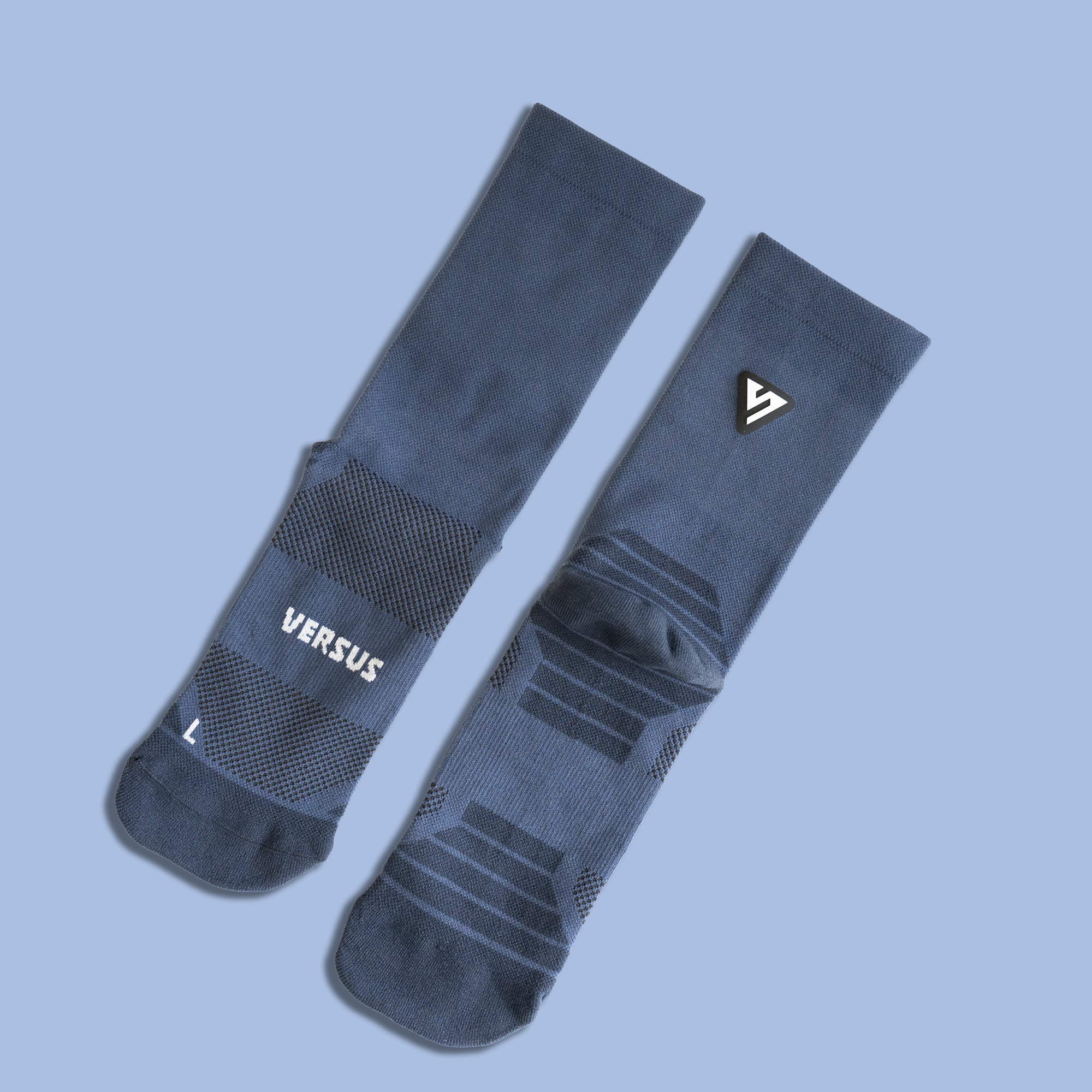 Classic Navy Active Crew Tab Socks