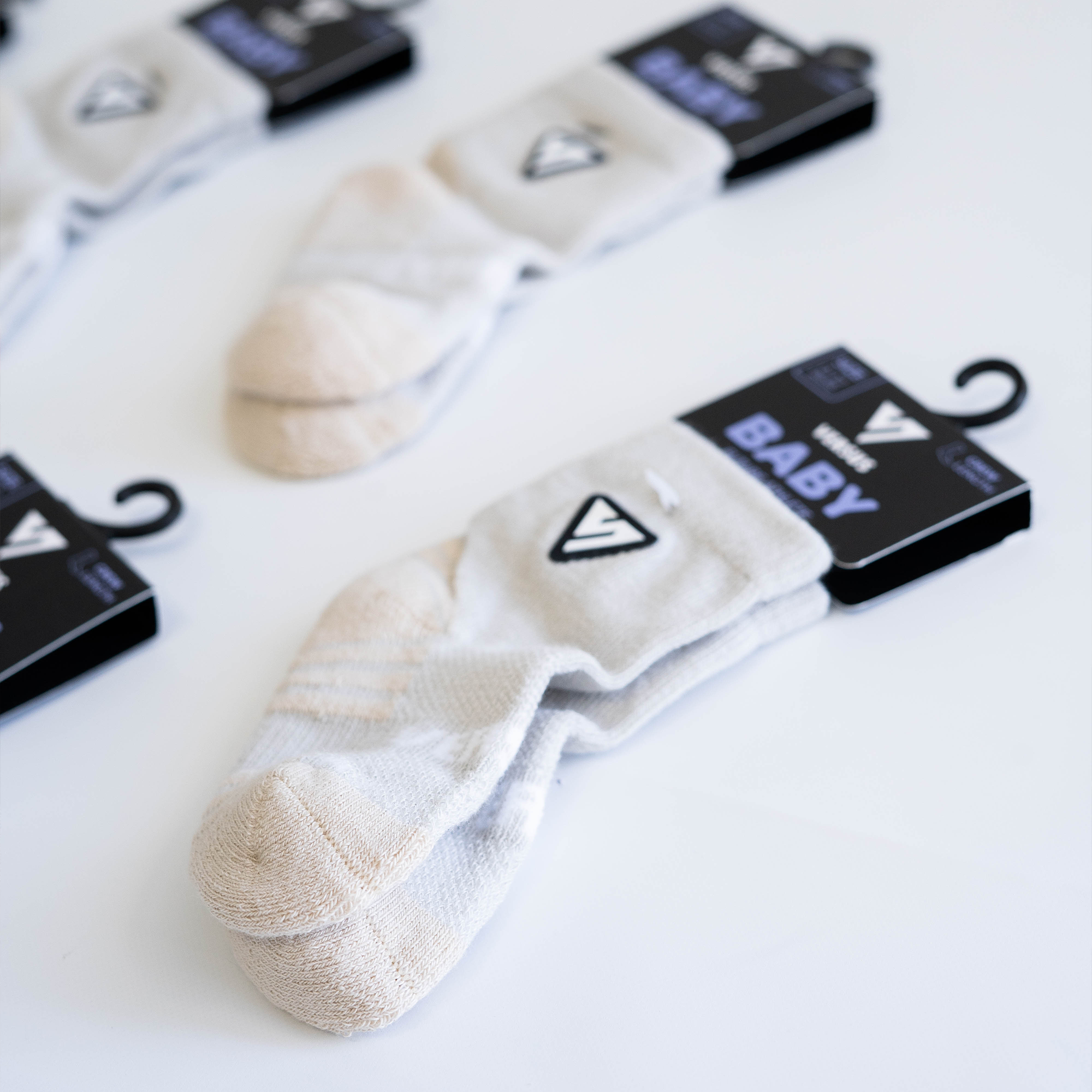 Beige Baby Socks