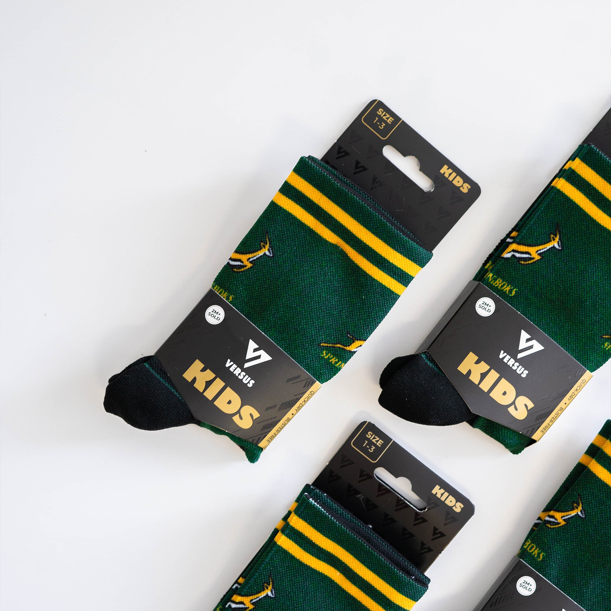 Springboks Rugby KIDS Active Crew Socks