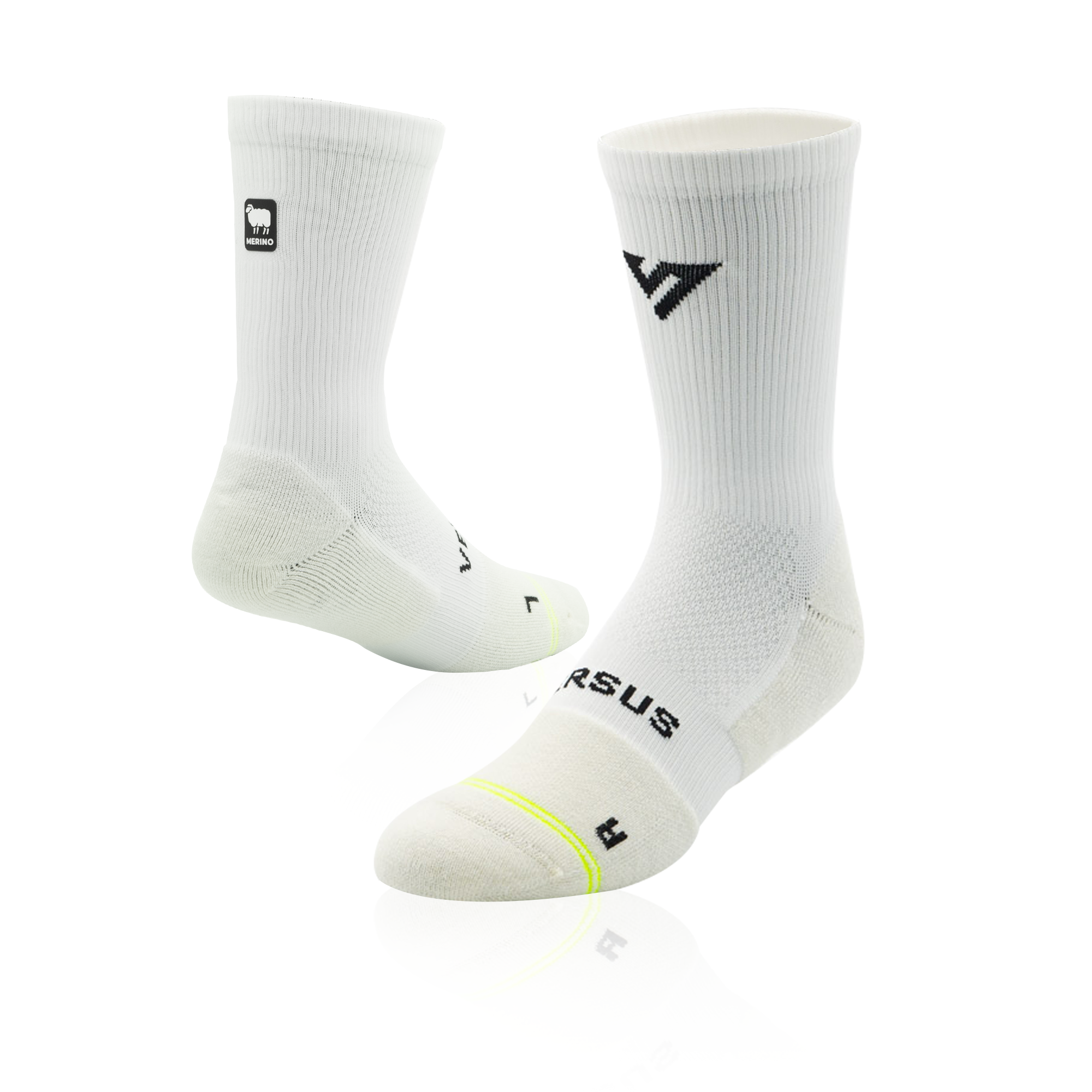 White Polar Merino Winter Socks