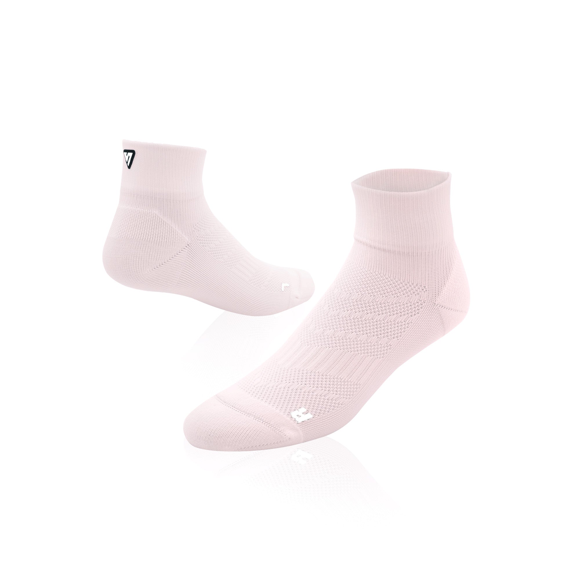 Dirty Pink Running Quarter Socks