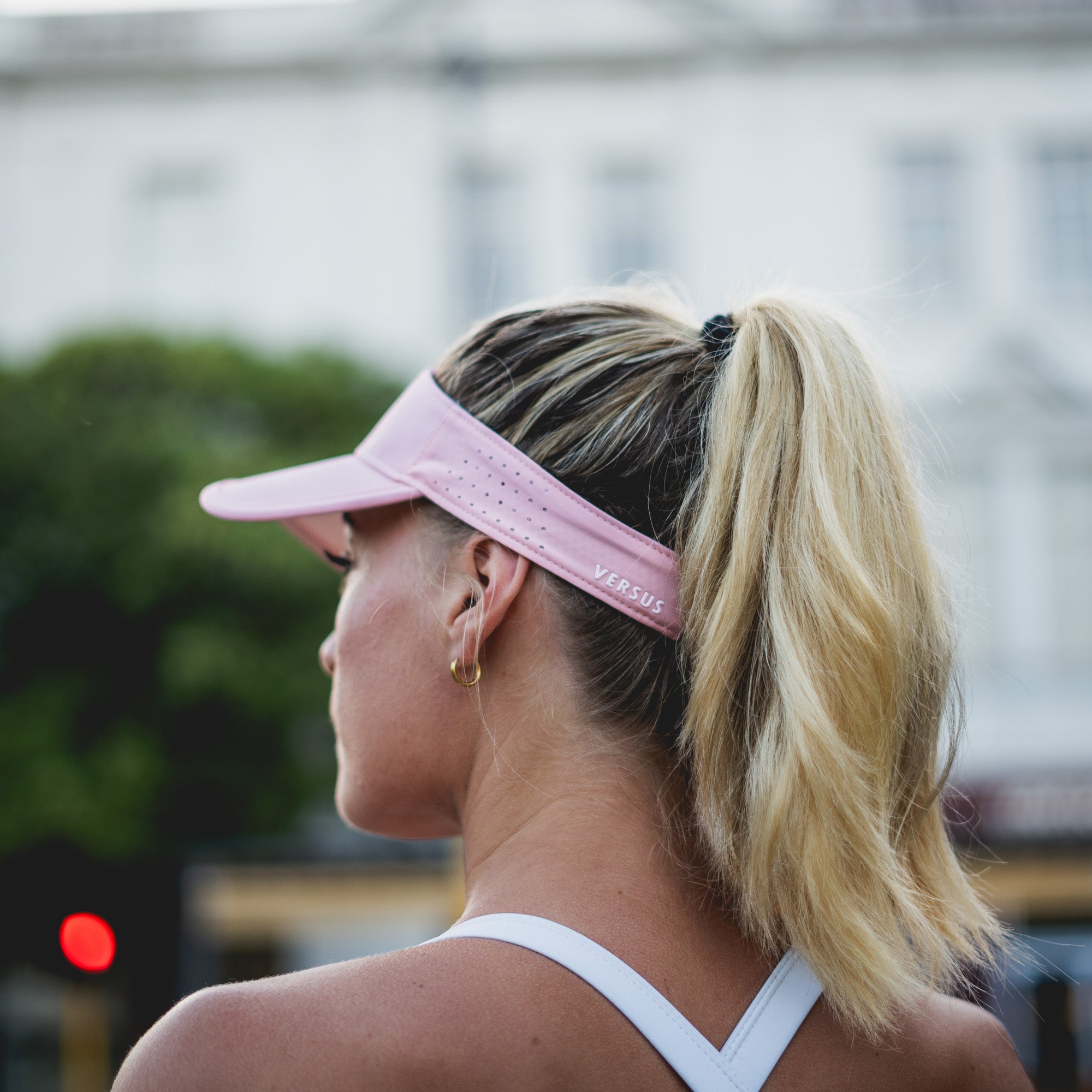 Soft Pink Running Visor